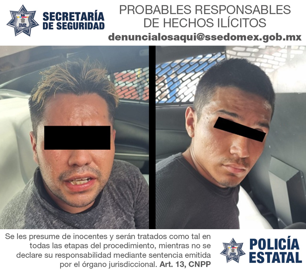 Logran Detener A Dos Sujetos En Neza Implicados En Robo De Dos Automotores