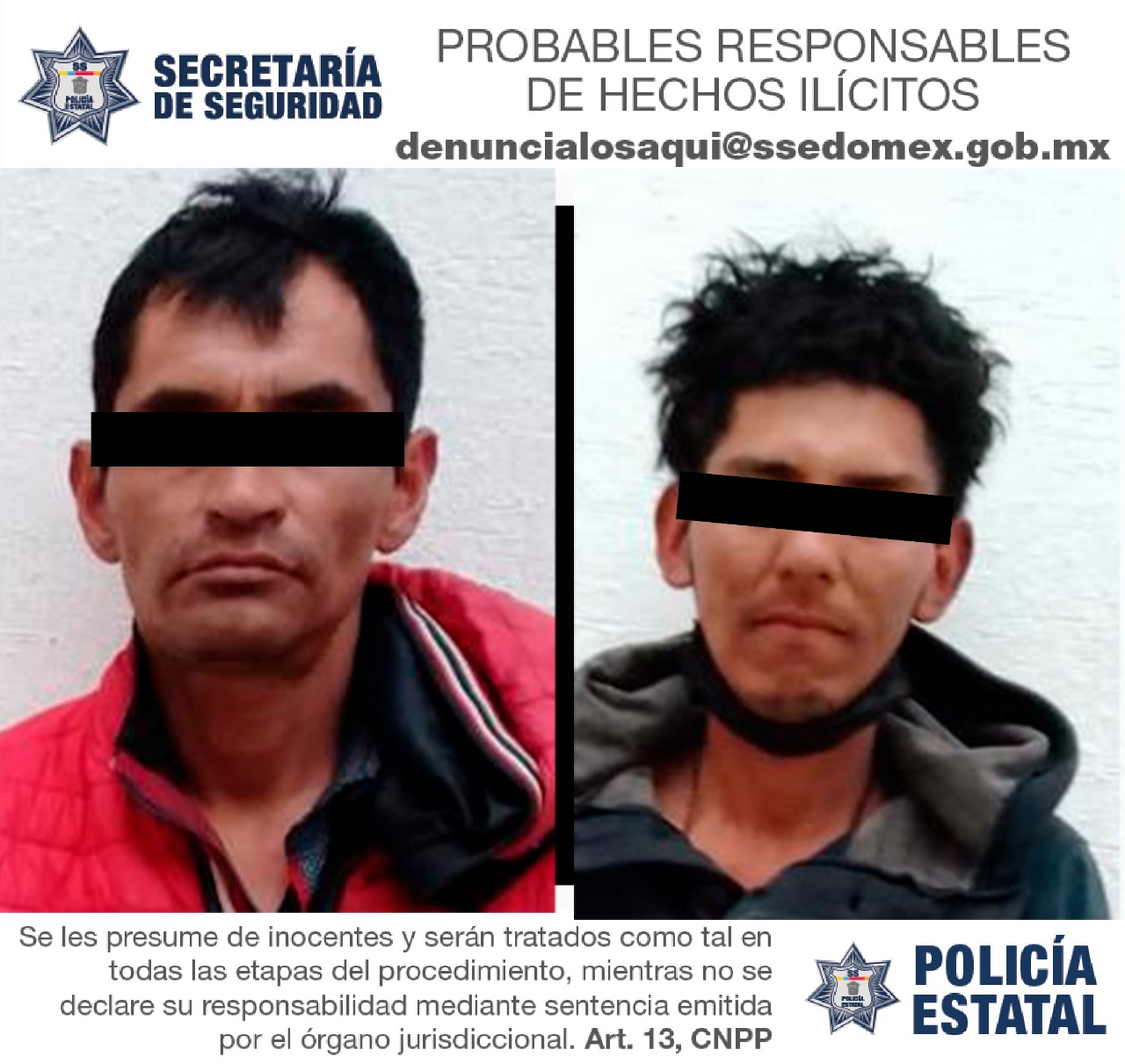 SS Captura En Ixtapaluca A Dos Implicados En Robo Con Violencia