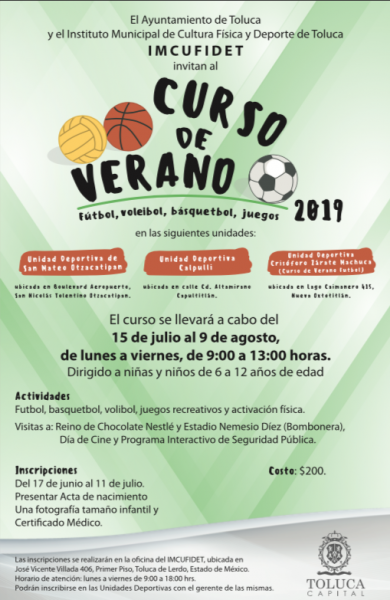 Se Extiende Invitaci N Al Curso De Verano Deportivo