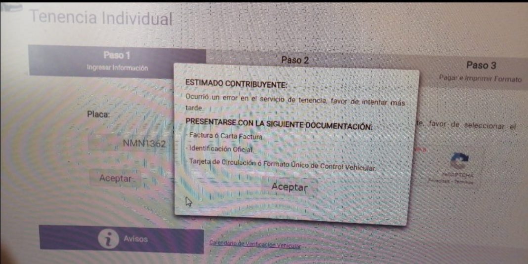 Registra saturación sitio web de Edomex para pago de refrendo