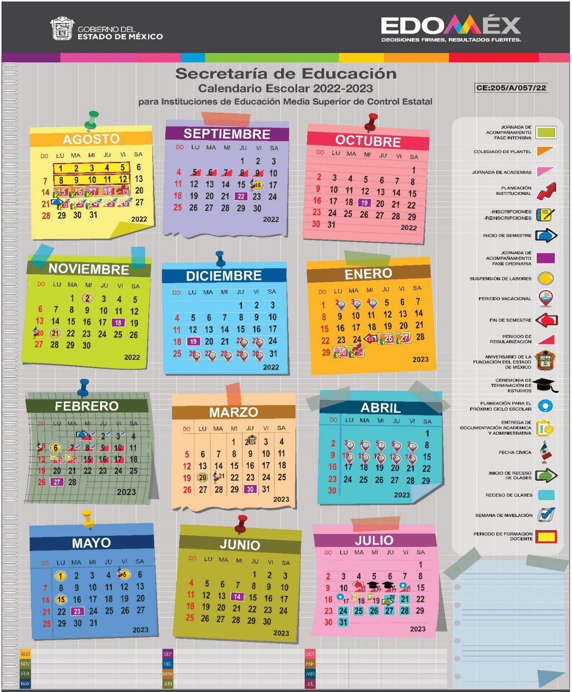 Calendario Escolar 20232024 Media Superior ¡Planifica tu año académico!