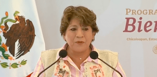 la gobernadora mexiquense Delfina Gómez