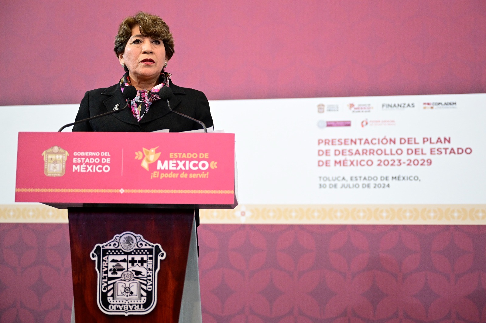 Delfina Gómez presenta el Plan de Desarrollo del Edomex