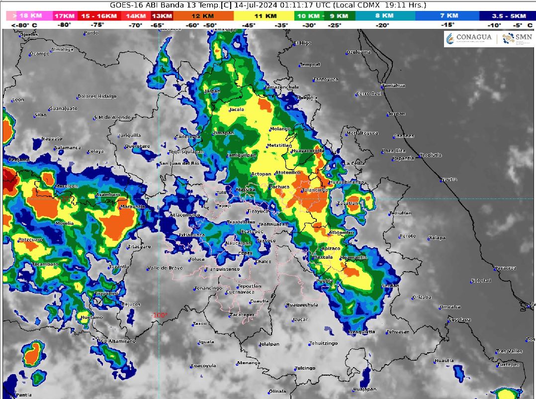 Se pronostican lluvias puntuales en zonas altas del EdoMéx