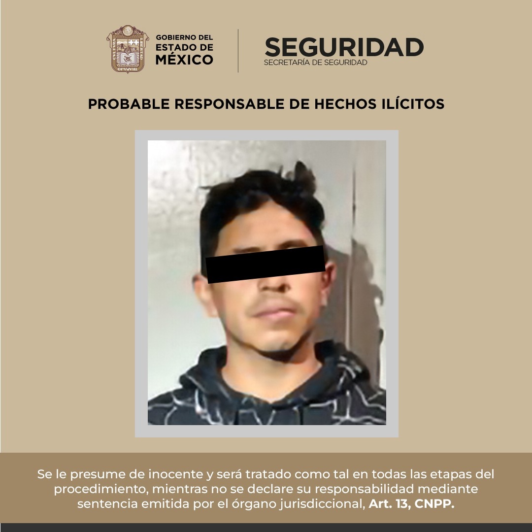 Detienen a individuo por posible portación de arma de fuego en Toluca