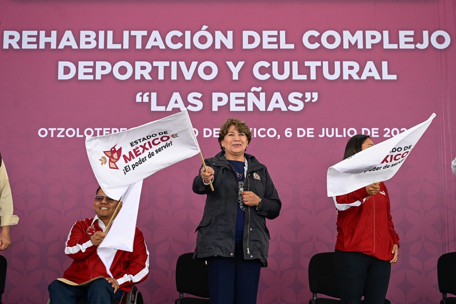 Rehabilitará Delfina Gómez el Complejo Deportivo y Cultural “Las Peñas” en Otzolotepec