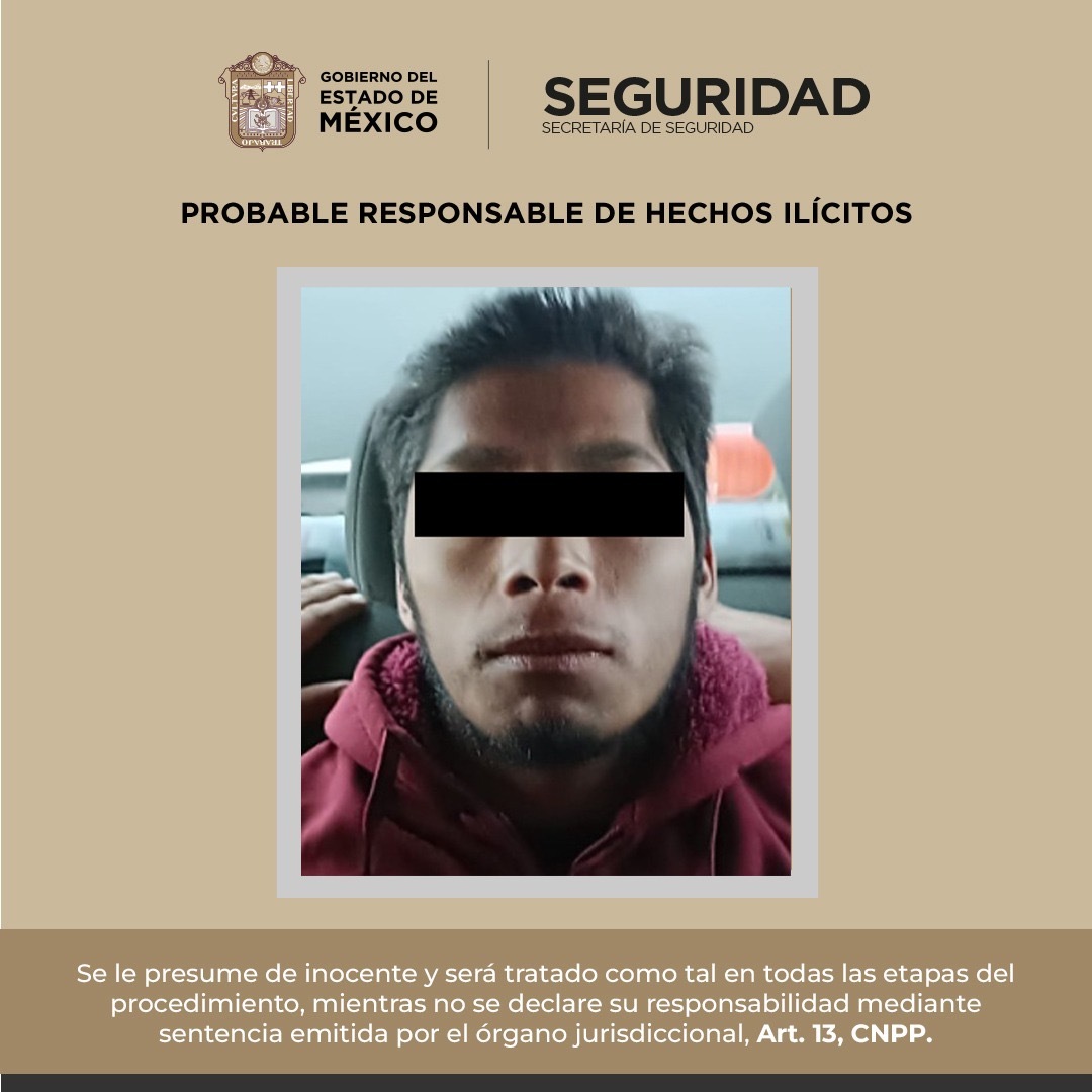 Detiene a posible implicado en violación a menor