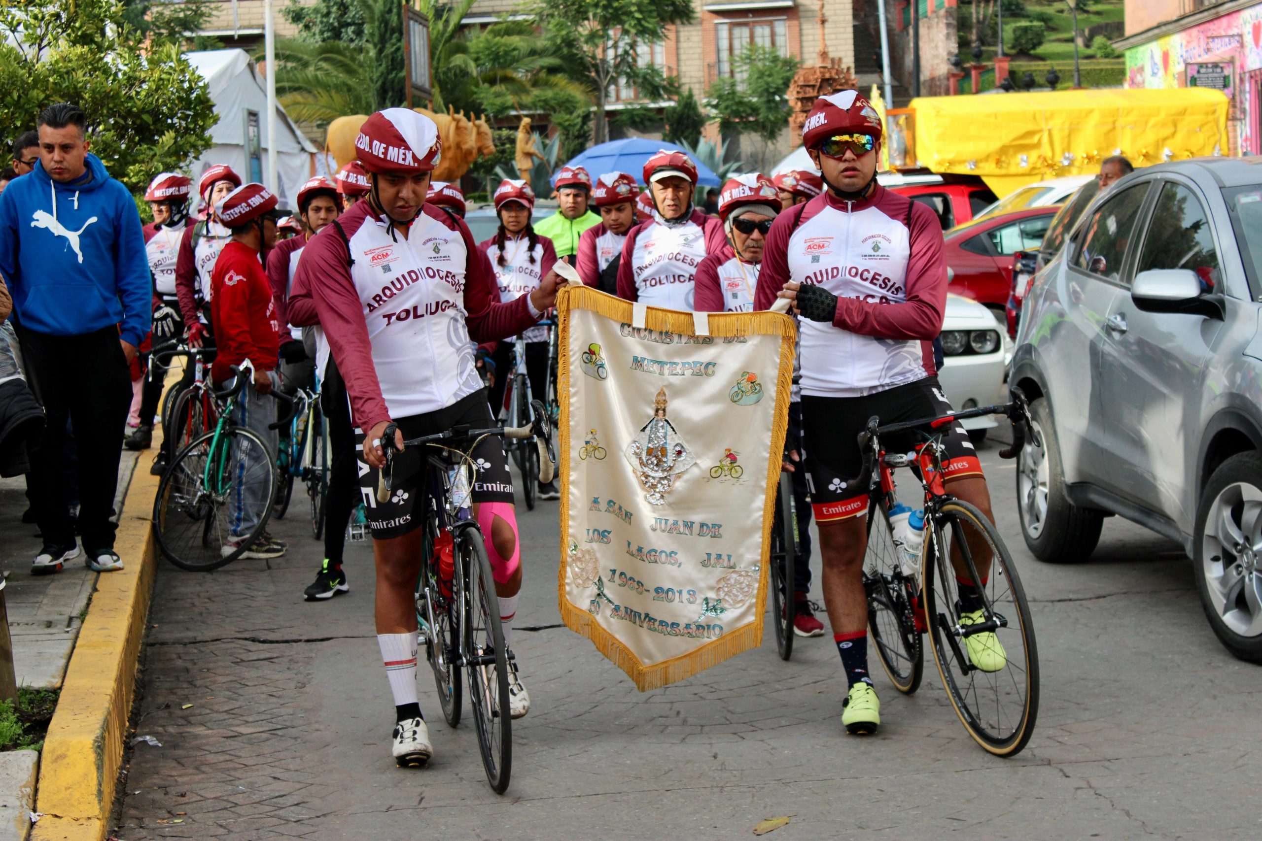 Ciclistas de Metepec parten a San Juan de los Lagos