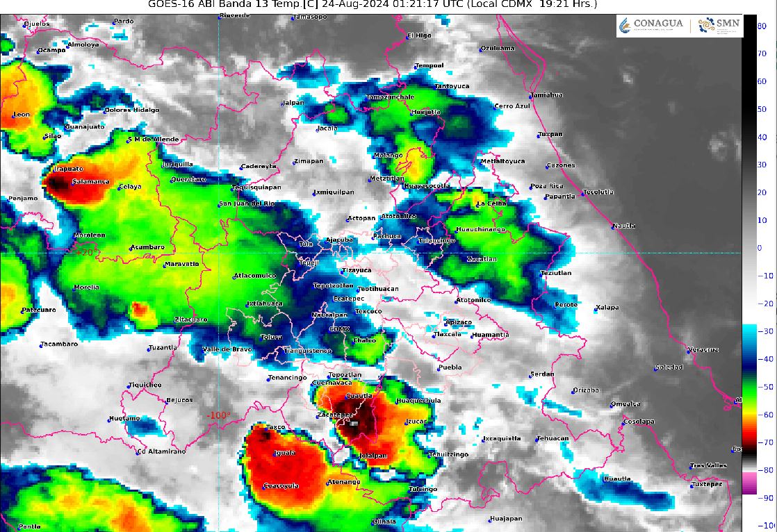 Se pronostican lluvias puntuales fuertes en el valle de México