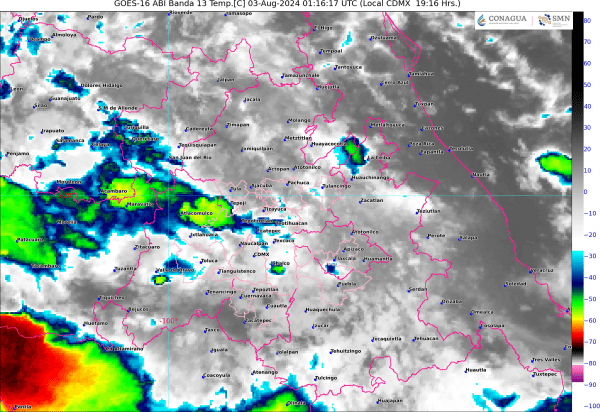 Continúan las lluvias este fin de semana en el Valle de México