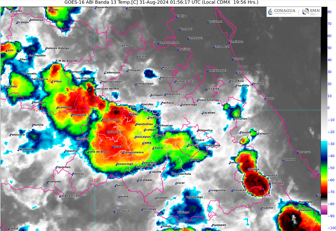 Se pronostican lluvias fuertes en el Valle de México