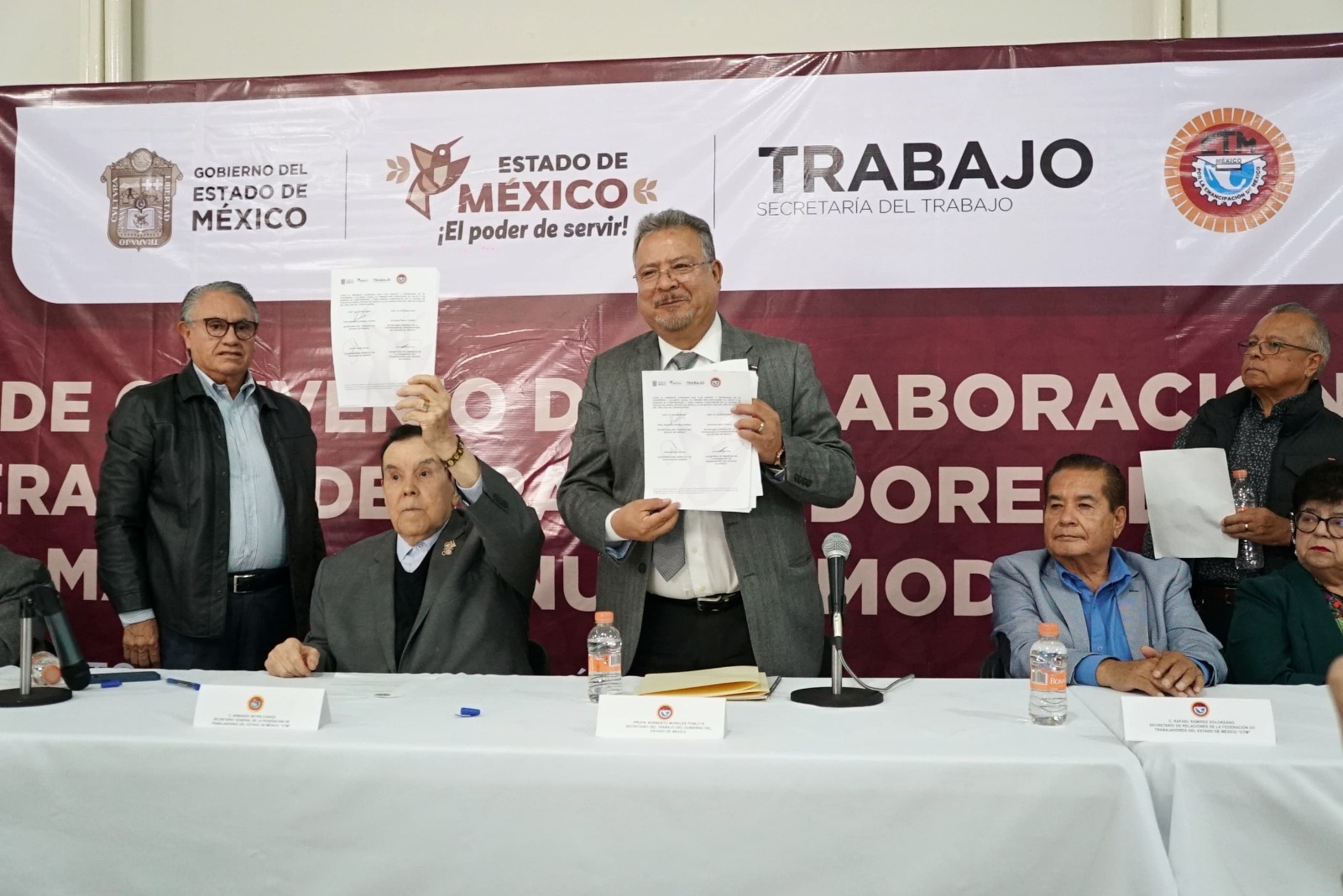 Confederación de Trabajadores de México se suma al gobierno progresista de Delfina Gómez