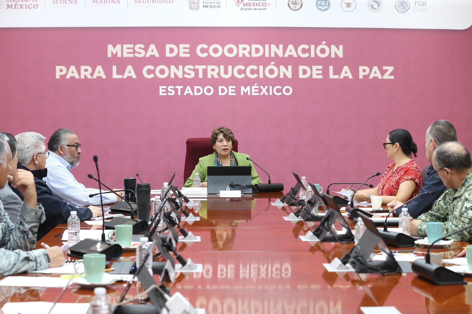 Delfina Gómez llama a combatir la corrupción como parte de la estrategia de la Mesa de Coordinación para la Construcción de la Paz