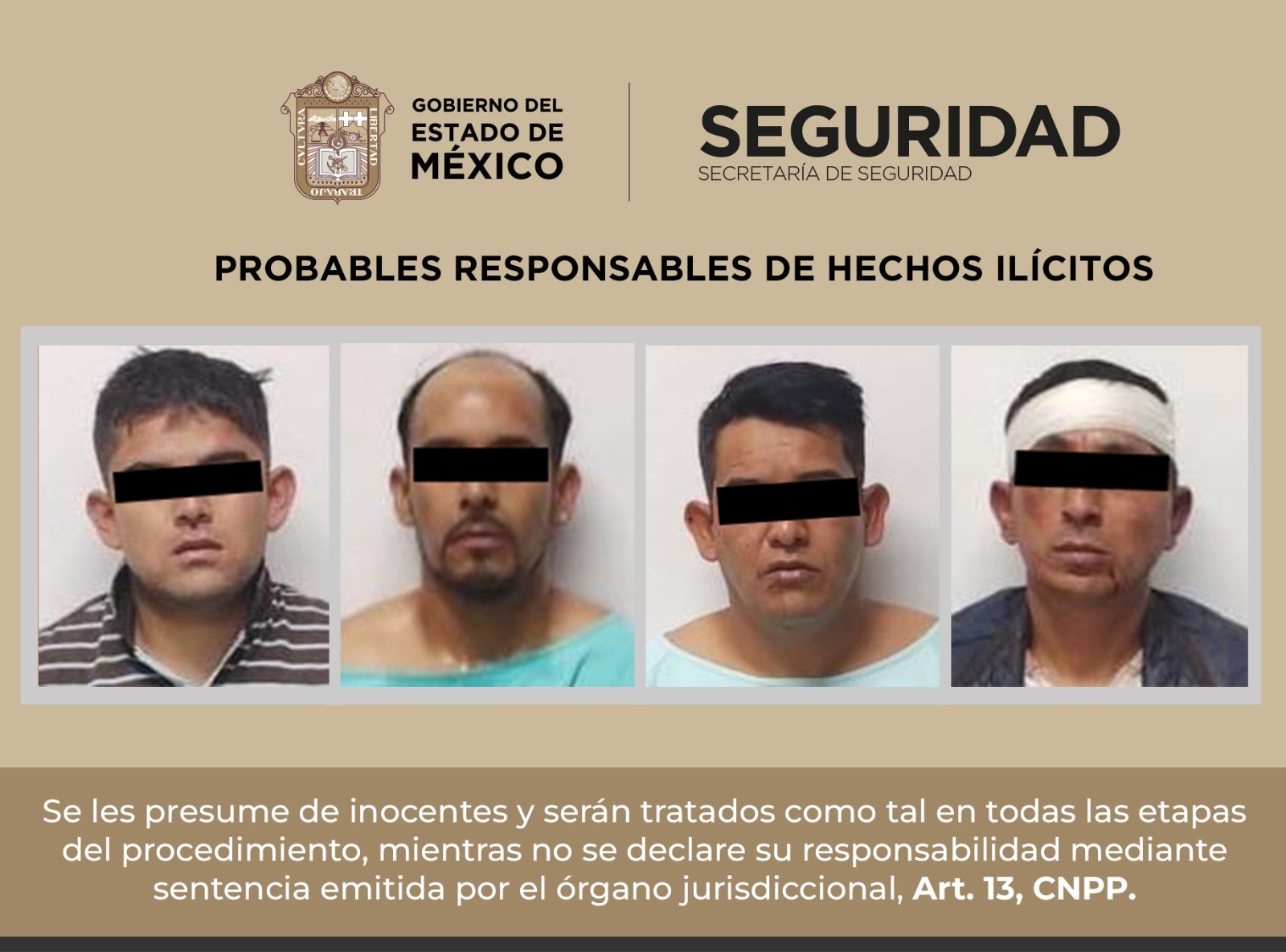 Detienen a cinco posibles extorsionadores en Naucalpan