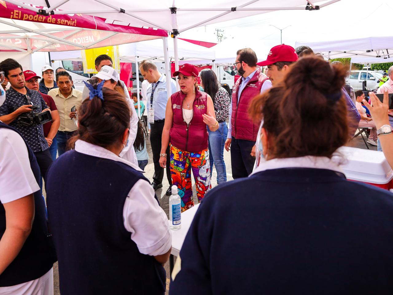 Instala Delfina Gómez Caravana de Salud por el Bienestar de Chalco