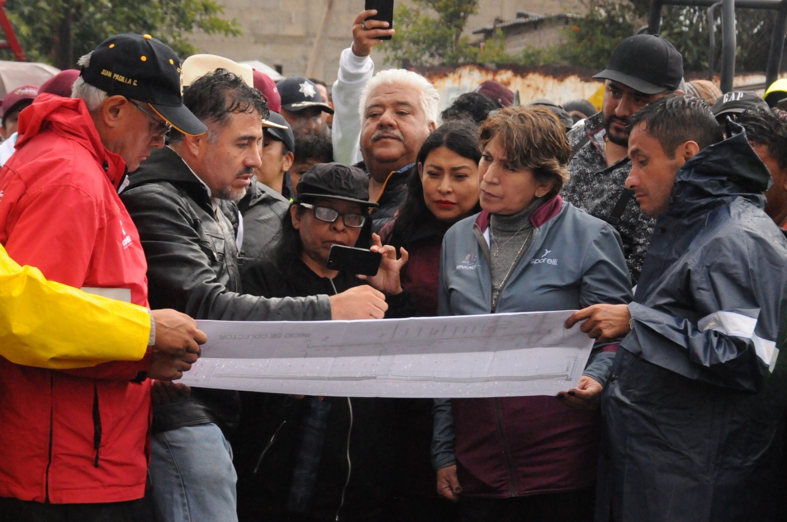 Supervisa Delfina Gómez afectaciones en el municipio de Chalco por las lluvias