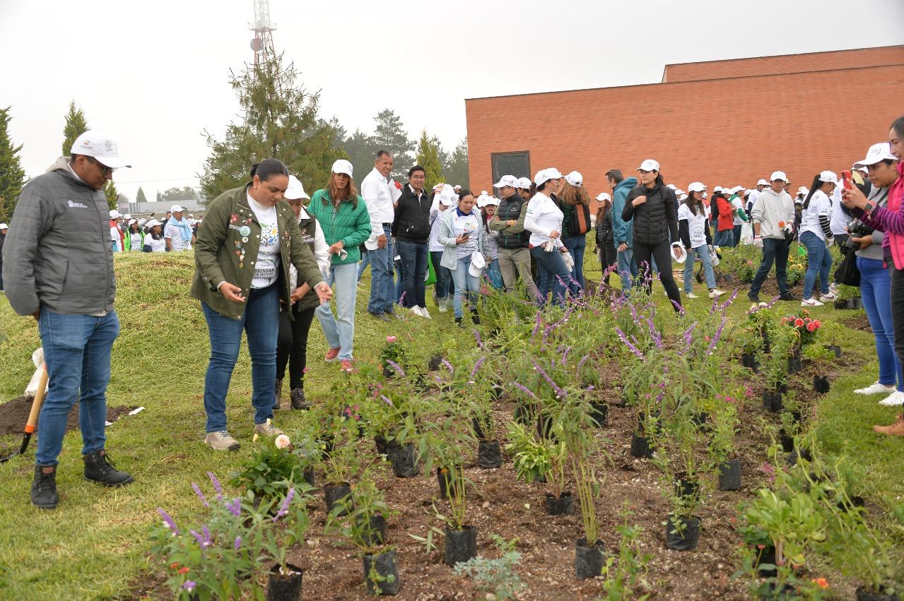 GEM y empresas siembran 2 mil plantas en Parque Ambiental Bicentenario Metepec