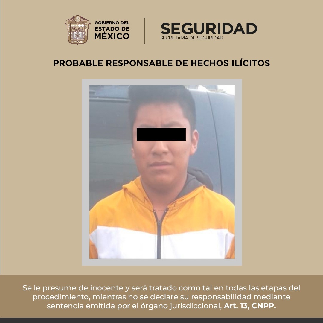 SS detiene a implicado en el delito de feminicidio en grado de tentativa en Santiago Tianguistenco