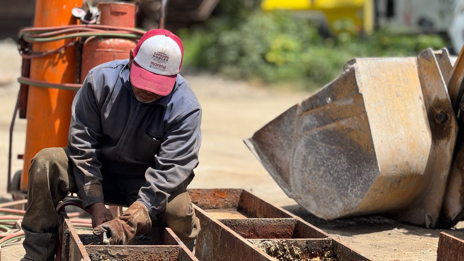 Colabora gobierno estatal en la construcción de dos cárcamos en Chalco