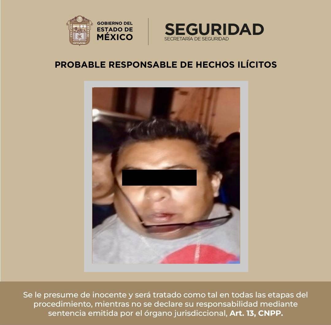 Detienen a individuo por daños a la vía pública en Toluca