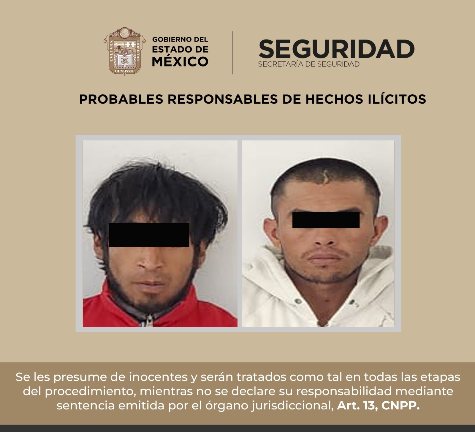 Detienen a probables implicados en robo a casa habitación