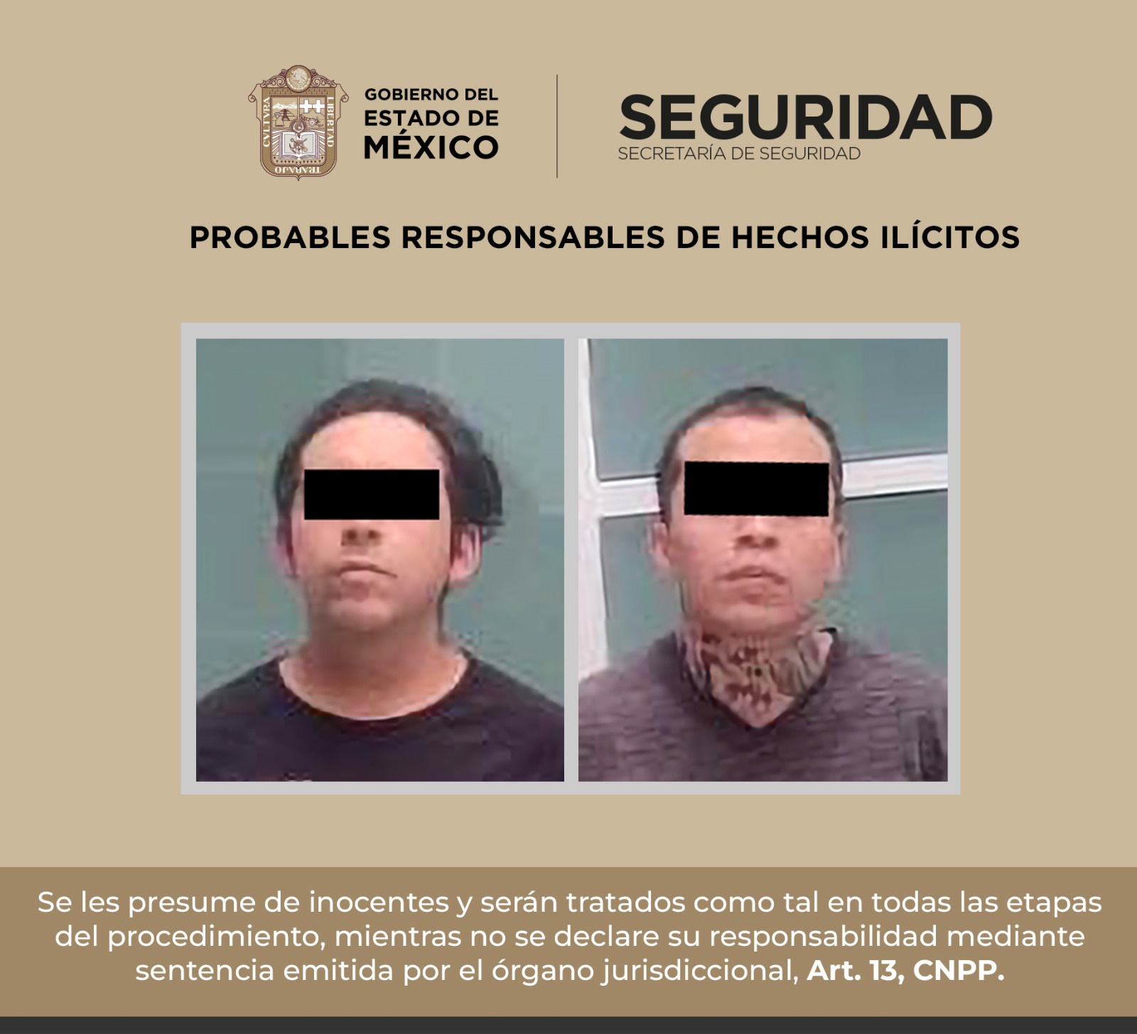 Detienen a probables implicados en delitos contra la salud en Naucalpan