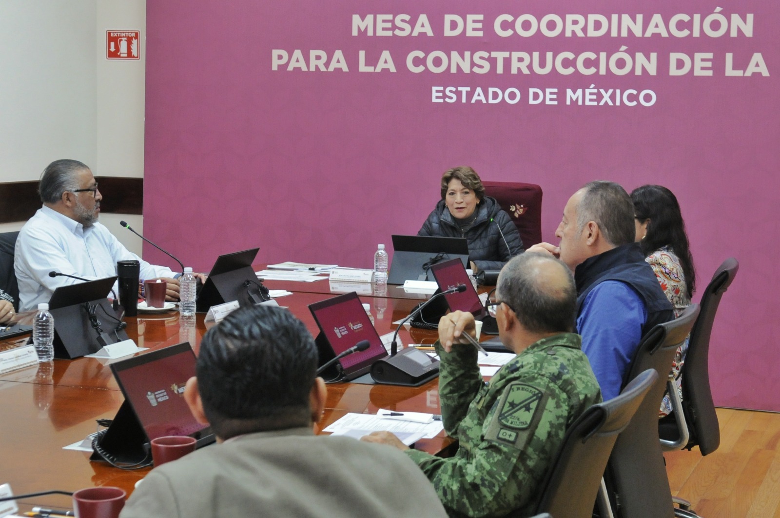 Delfina Gómez da seguimiento al Plan DN-III-E y Plan Marina aplicados en los municipios afectados por las lluvias