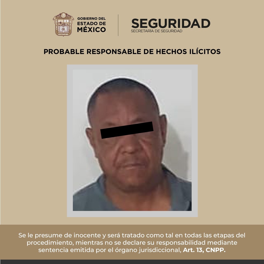 SS y FGJEM detienen a extorsionador en Chimalhuacán, tras dispositivo de búsqueda