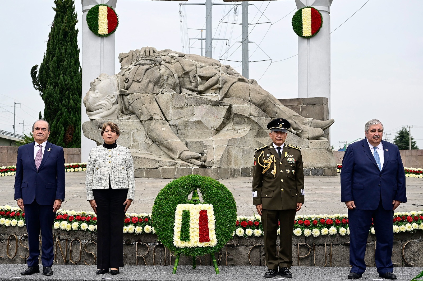 Encabeza Delfina Gómez ceremonia del 177 Aniversario de la Gesta Heroica de los Niños Héroes de Chapultepec